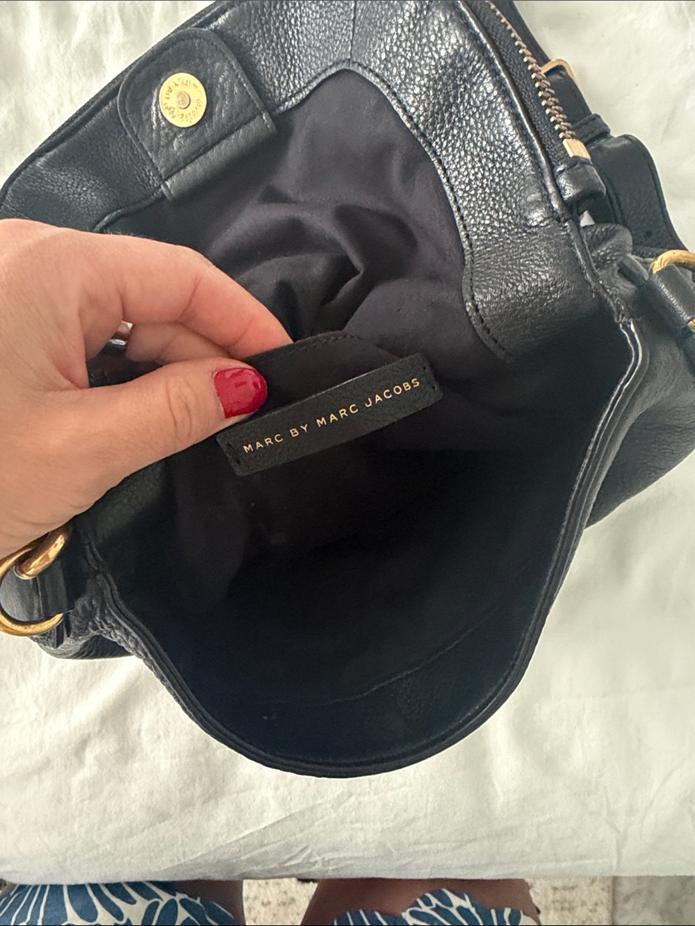 Marc by Marc Jacobs Black Pebbled Leather Crossbody - Picture 5 of 5